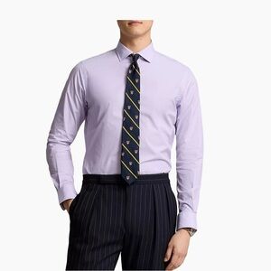 Ralph Lauren Black Label Purple Dress Shirt Slim Fit Size L